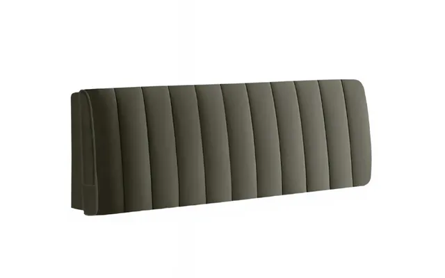 Anycozy Headboard Cover Dark Gray Short Plush Super Soft Smooth Quilted Velvet Bed Back Dust Protector Cover 200x70cm