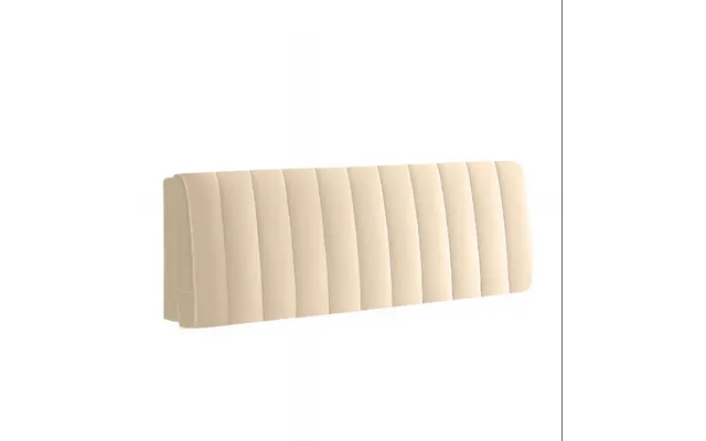 Anycozy Headboard Cover Off White Short Plush Super Soft Smooth Quilted Velvet Bed Back Dust Protector Cover 160x70cm