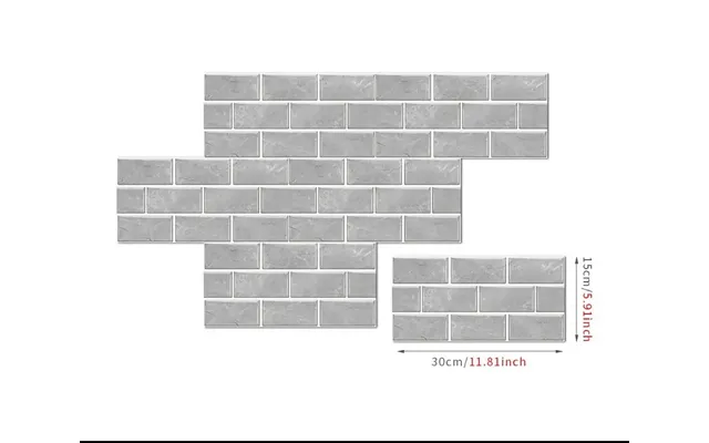 Anydeco Wallpaper Industrial Gray 18 Pcs Waterproof Self Adhesive Removable Diy Modern Marble Tile Wall Sticker Home Dec