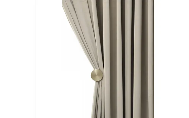 Anydrape Beige Velvet Blackout Curtains High Quality Modern Luxury Drapes For Living Room - Bedroom & Dining Windows