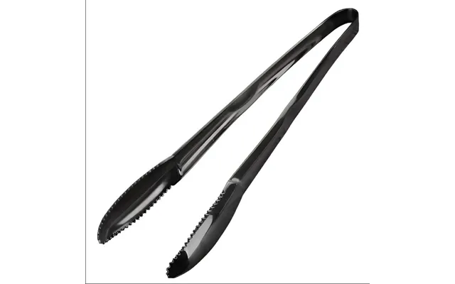 Anygleam Black Stainless Steel Tong 1pc Clip Tableware For Salad - Bbq & Grill Party Accessory