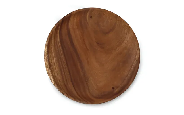Anygleam Dark Brown 4pcs Wooden Plate Serving Tray Food Kitchen Tableware