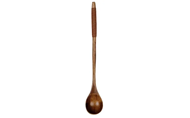 Anygleam Dark Brown 6pcs Wooden Tea Long Spoon Kitchen Tableware