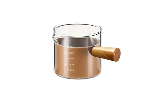Anygleam Measuring Cup 100ml With Wooden Handle Dual Spout Kitchen Tools