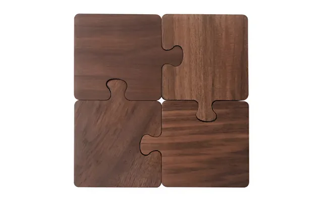 Anygleam Natural Wood 4pcs Wooden Coaster Cup Kitchen Tools Accessories