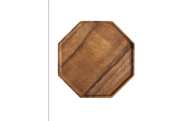 Anygleam Natural Wood Diagonal Acacia Wood Plate Serving Tray Food Kitchen Tableware