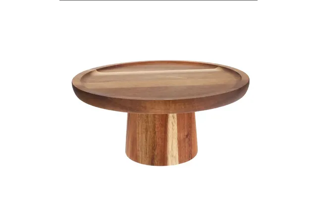 Anygleam Natural Wood Wooden Cake Stand Food Kitchen Tableware