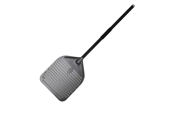 Anygleam Pizza Shovel 35 Cm X 116cm Dark Grey For Perforated Peel With Metal Handle Oven Turning Baking Accessory