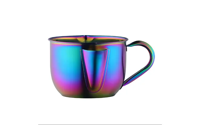 Anygleam Rainbow Stainless Steel Separator Pot 1000ml Golden Oil Filter Bowl For Soup - Gravy