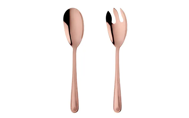 Anygleam Rose Gold Giant Spoon & Fork Set 2-piece Stainless Steel