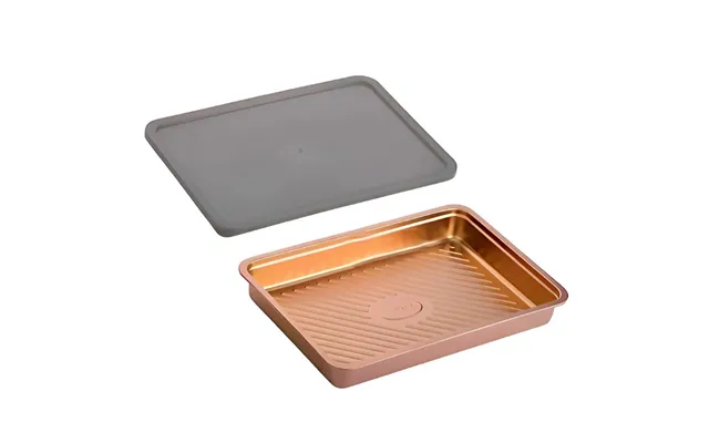 Anygleam Rose Gold Stainless Steel Crisper Box 1pc Food Grade Food Storage Container With Lid