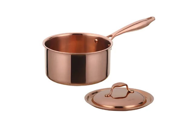 Anygleam Rosegold 304 Stainless Steel Saucepan Small Milk & Soup Pot With Lid - Long Handle