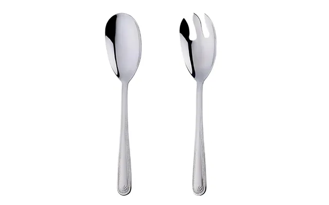 Anygleam Silver Giant Spoon & Fork Set 2-piece Stainless Steel