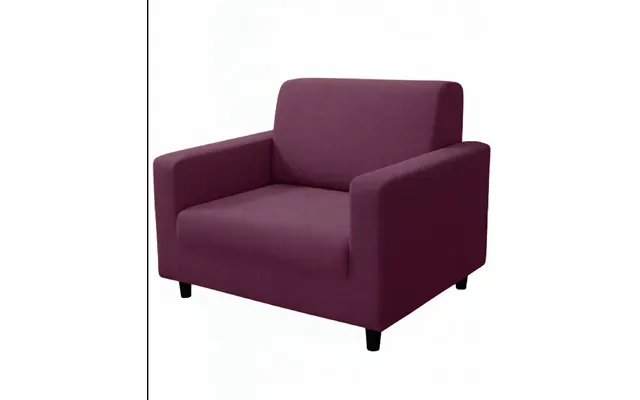 Anyhouz 1 Seater Sofa Cover Plain Bean Paste Red Style And Protection For Living Room Sofa Chair Elastic Stretchable Sli