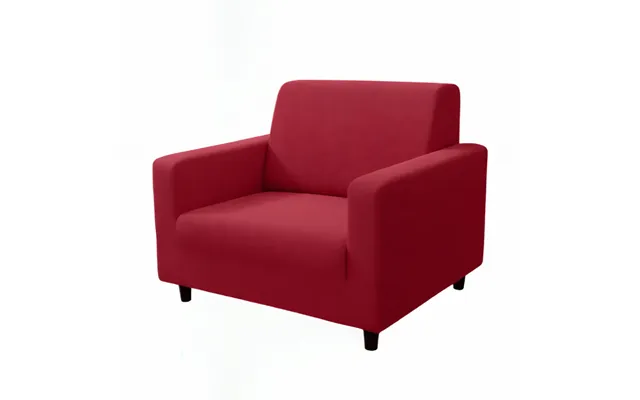 Anyhouz 1 Seater Sofa Cover Plain Rose Red Style And Protection For Living Room Sofa Chair Elastic Stretchable Slipcover