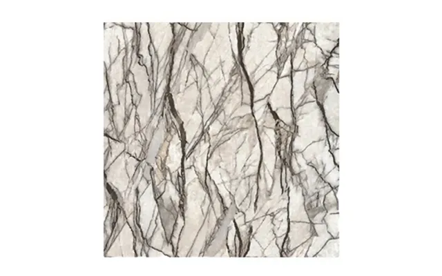 Anyhouz 10pcs White Vinyl Wall Tiles Branch Stain Marble Design - Waterproof