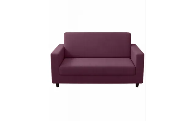 Anyhouz 2 Seater Sofa Cover Plain Bean Paste Red Style And Protection For Living Room Sofa Chair Elastic Stretchable Sli