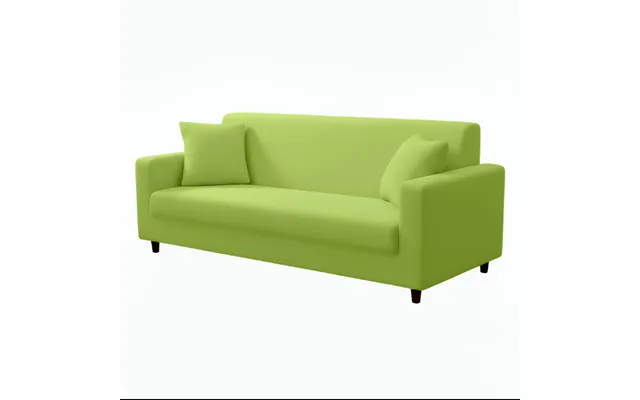 Anyhouz 3 Seater Sofa Cover Plain Apple Green Style And Protection For Living Room Sofa Chair Elastic Stretchable Slipco