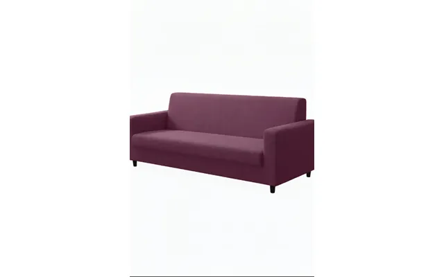 Anyhouz 3 Seater Sofa Cover Plain Bean Paste Red Style And Protection For Living Room Sofa Chair Elastic Stretchable Sli