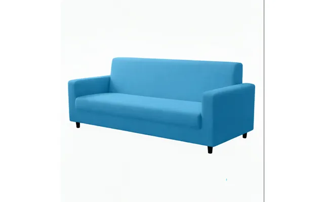 Anyhouz 3 Seater Sofa Cover Plain Blue Style And Protection For Living Room Sofa Chair Elastic Stretchable Slipcover
