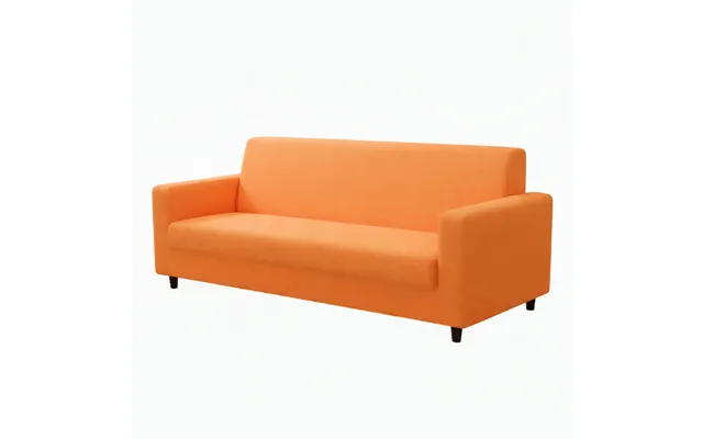 Anyhouz 4 Seater Sofa Cover Plain Orange Style And Protection For Living Room Sofa Chair Elastic Stretchable Slipcover