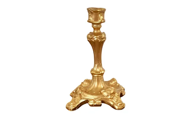 Anyhouz Gold Candle Holder European Rococo Baroque Tabletop Decor For Modern Living Room Display