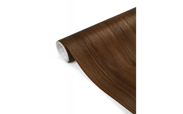 Anyhouz Vinyl Floor Tile 40×300cm Dark Brown Wood Grain Waterproof Self Adhesive Flooring