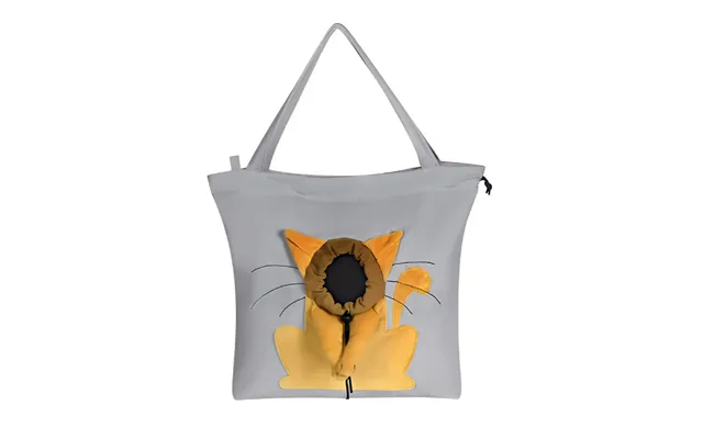Anypet Cat Handbag Gray Soft Collar Pets Carrier Luggage Small Dog Travel Tote Bag With Safety Zippers