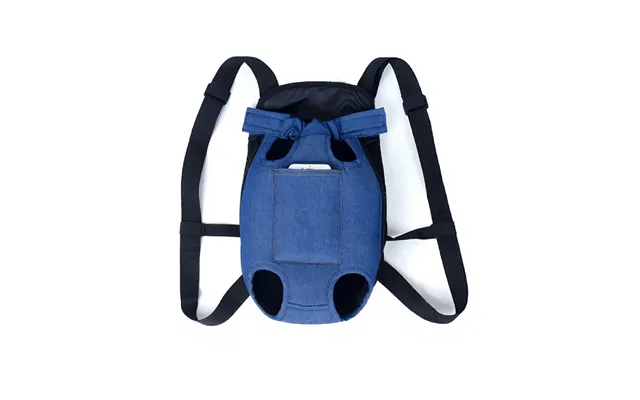 Anypet Denim Navy Pet Carrier Backpack Small Travel Bag With Front Pocket For Pets