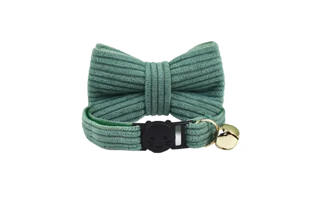 Anypet Large Hunter Green Cat Collar With Safety Buckle - Bell & Durable Adjustable Strap Stylish Comfortable Pet Access