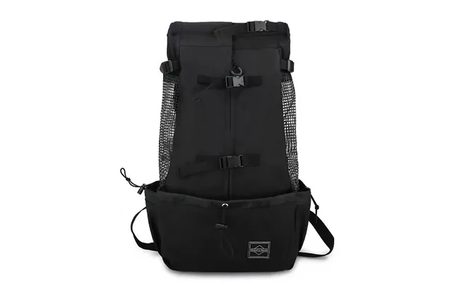 Anypet Medium Black Pet Carrier Backpack With Pockets Travel & Driving Bag For Medium To Large Dogs