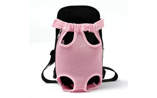 Anypet Pink Denim Pet Carrier Backpack Small Travel Bag With Front Pocket For Pets