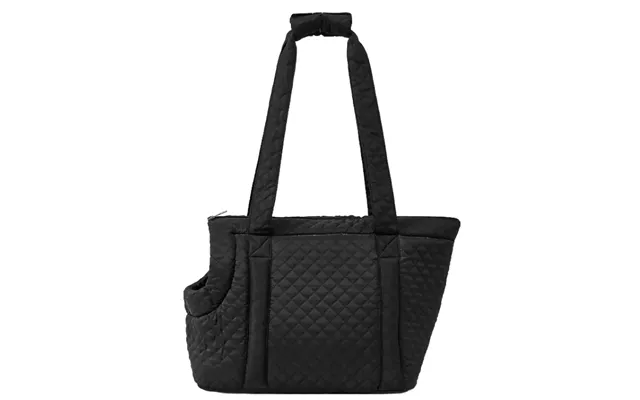 Anypet Quilted Thin Black Korean-inspired Pet Carrier Handbag & Shoulder Bag