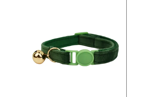 Anypet Small Dark Green Cat Collar With Safety Buckle - Bell & Durable Adjustable Strap Stylish Comfortable Pet Accessor