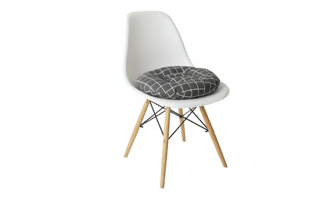 Anypillow Black Grid Pattern Chair Pad Soft Seat Cushion