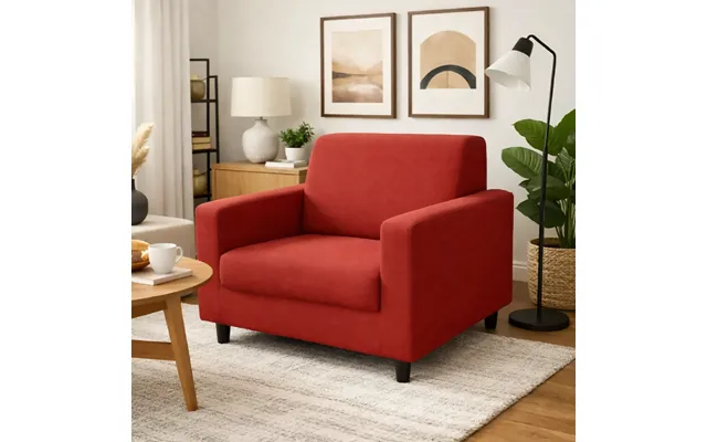 Anyseat 1-seater Sofa Cover Plain Wine Red Style Slipcover For Living Room Chair Protection