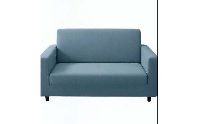 Anyseat 2-seater Sofa Cover Plain Grey Blue Style Slipcover For Living Room Chair Protection