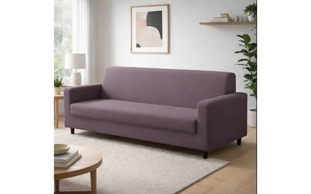 Anyseat 4-seater Sofa Cover Plain Purple Style Slipcover For Living Room Chair Protection
