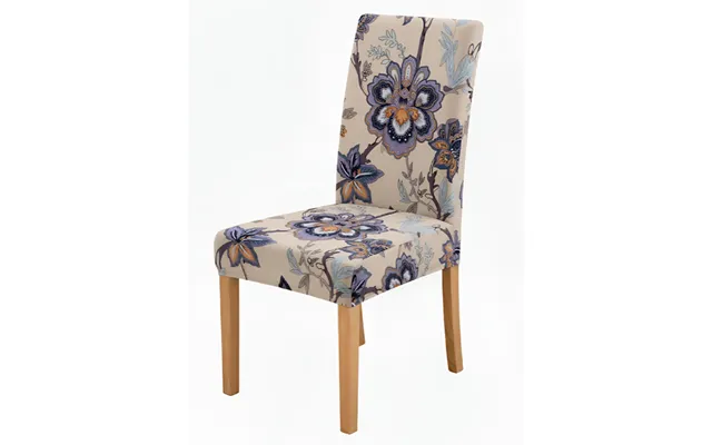 Anyseat Beige Floral Pattern Print Elastic Chair Cover Plain Dining Slipcover & Home Décor