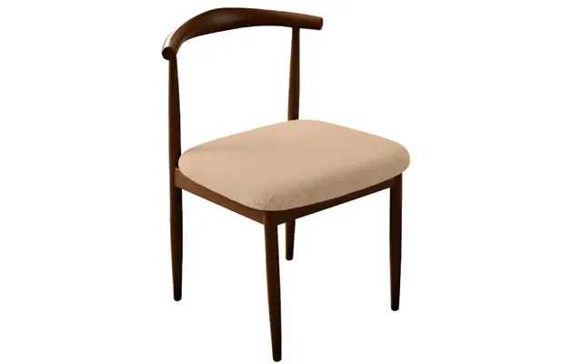 Anyseat Beige Fur Stretch Chair Cover Washable - Removable Dining & Kitchen Seat Protector