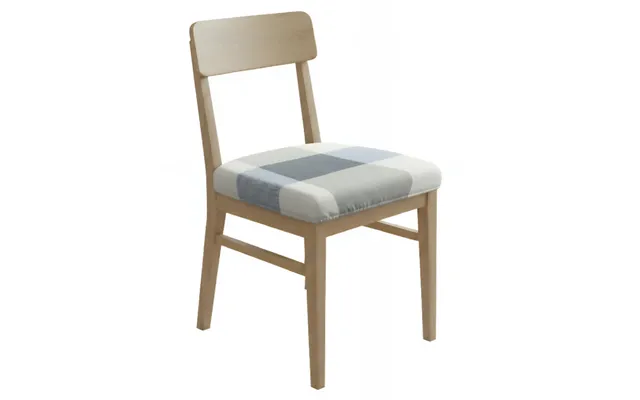 Anyseat Beige Light Blue Simple Pattern Print Chair Cover Stretch Washable Removable Seat Cover For Dining & Kitchen