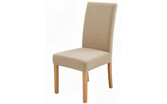 Anyseat Beige Velvet Dining Chair Cover Plush Stretchable Slipcover For Kitchen & Dining Room Chairs