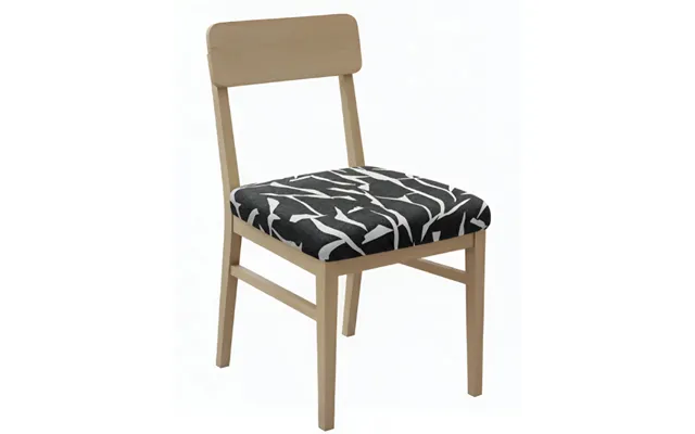 Anyseat Black And White Crack Linear Print Chair Cover Stretch Washable Removable Seat Cover For Dining & Kitchen