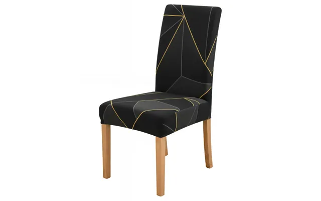 Anyseat Black Gray Geometric Line Pattern Print Elastic Chair Cover Plain Dining Slipcover & Home Décor