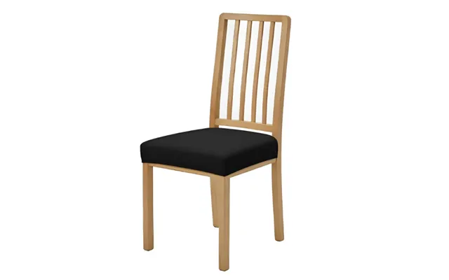Anyseat Black Stretch Chair Cover Washable - Removable Dining & Kitchen Seat Protector