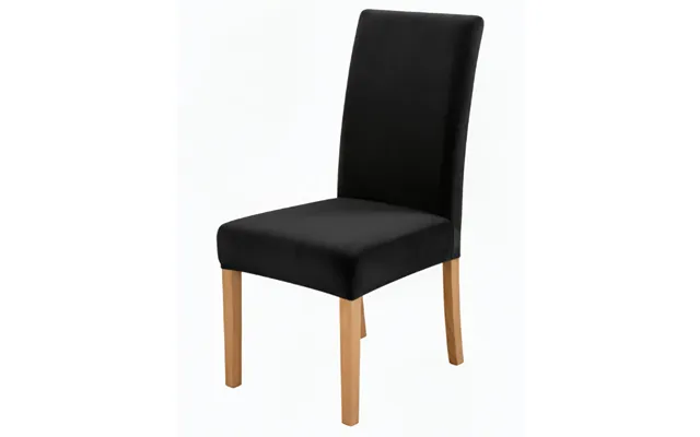 Anyseat Black Velvet Dining Chair Cover Plush Stretchable Slipcover For Kitchen & Dining Room Chairs