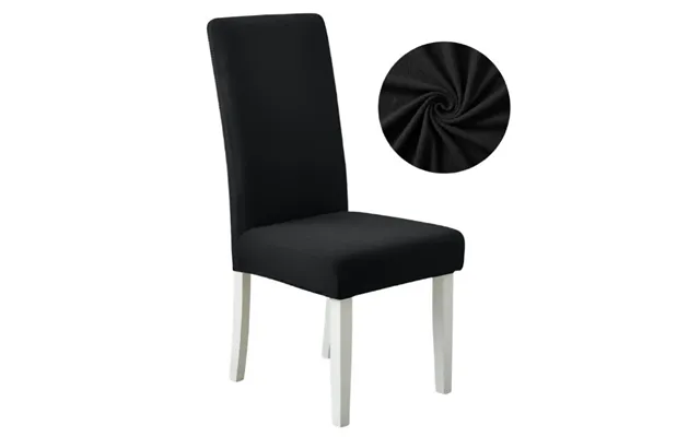 Anyseat Black Waterproof Chair Cover Corn Kernel Pattern Stretch Slipcover For Dining Room