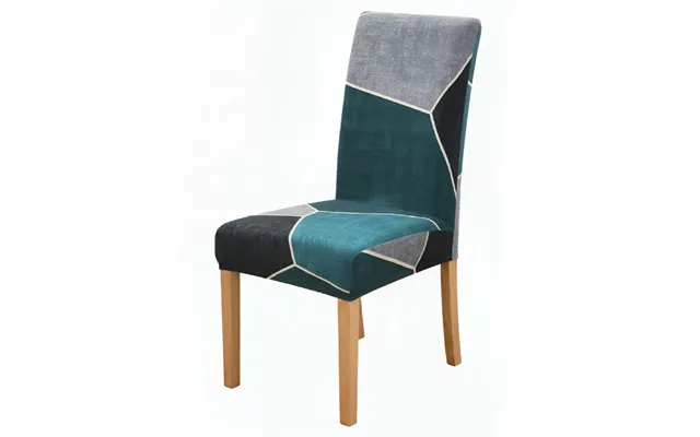 Anyseat Blue Green Pattern Design Chair Cover Elastic Slipcover With Anti Dirt Protection For Dining Room - Kitchen