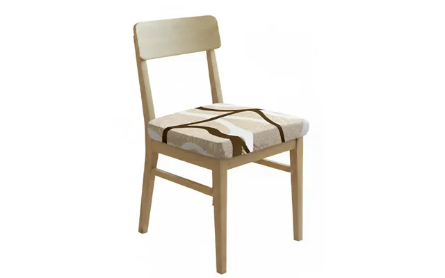 Anyseat Brown White And Beige Print Chair Cover Stretch Washable Removable Seat Cover For Dining & Kitchen