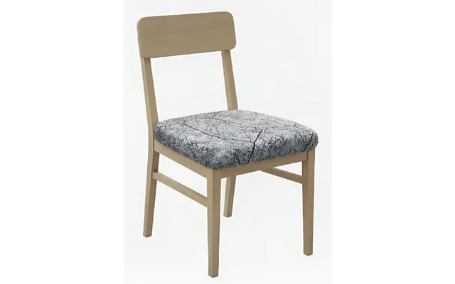 Anyseat Dark Gray Crack Stone Print Chair Cover Stretch Washable Removable Seat Cover For Dining & Kitchen